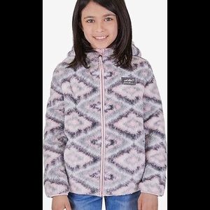 EDDIE BAUER GIRLS QUEST FLEECE FULL ZIP HOODED JACKET